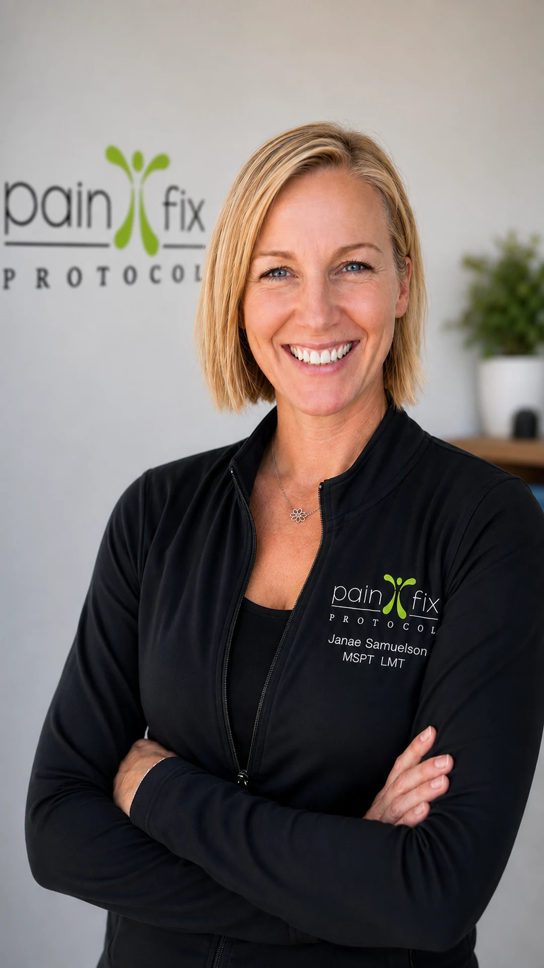 Janae Samuelson, MSPT, LMT, of Pain Fix Protocol